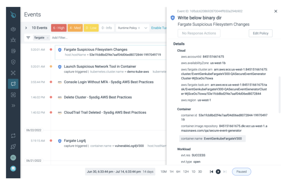 Serverless / Server Threat Detection